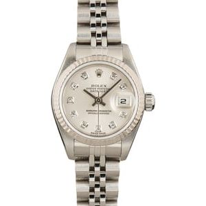 Rolex Datejust 79174 Silver Diamond Dial