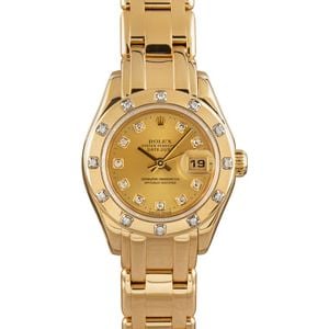 Rolex Pearlmaster 80318 18k Yellow Gold