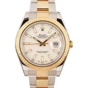 Rolex Datejust 41MM Two-Tone Ivory