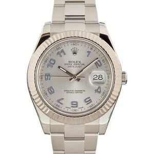 Rolex Datejust II Ref 116334 Lilac Arabic Markers