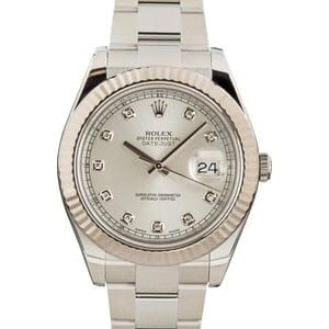 Rolex Datejust II Ref 116334 Diamond Dial