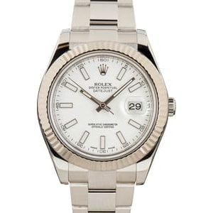 Rolex Datejust II Ref. 116334 White Dial