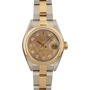 Ladies Rolex Datejust 79163 Diamond Mother of Pearl