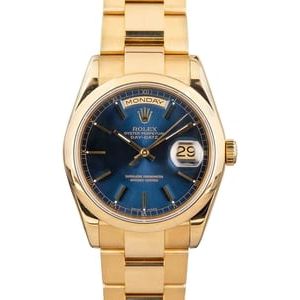 Rolex Day-Date 118208 Blue Dial