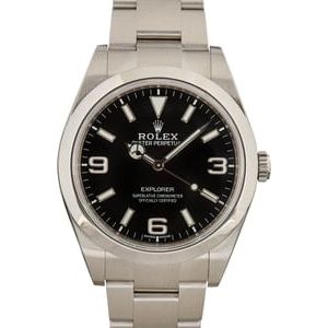 Rolex Explorer 214270 Arabic Markers Steel Oyster