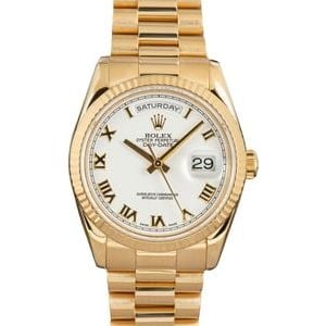 Rolex President 118238 White Dial