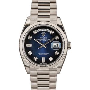 Rolex Day-Date President 128239 Blue Diamond Dial