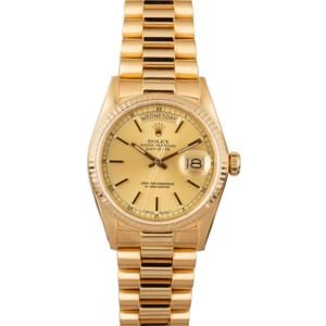 Men's Rolex Day-Date 18038 Yellow Gold Watch