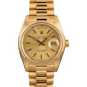 Used Rolex Day-Date 18038 18K Yellow Gold