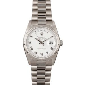 PreOwned Rolex Day-Date 18239 White Gold President