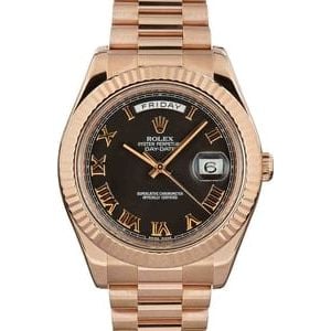 Rolex Day-Date II Ref 218235 18k Everose Gold