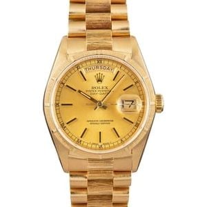 Pre Owned Rolex President 18078 Bark Finish