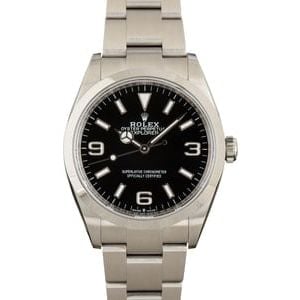 Pre-Owned Rolex Explorer 124270 Black