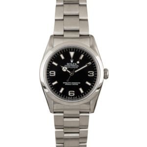 Used Rolex Explorer 14270 Steel Smooth Bezel