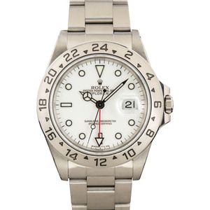 Rolex Explorer II 16570 White Dial Watch