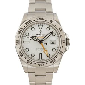 Rolex Explorer II Ref 216570 White Dial