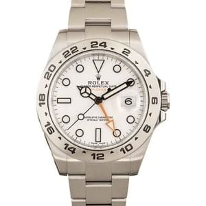 PreOwned Rolex Explorer II Ref 216570 'Polar' Dial