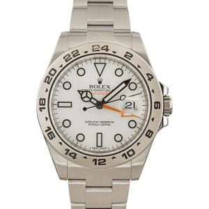 Rolex Explorer II Ref 216570 White Polar Dial