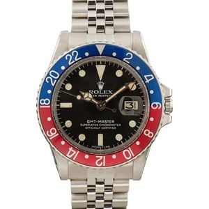 Vintage 1978 Rolex GMT-Master 1675 'Pepsi' Insert