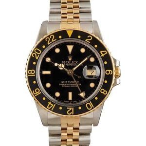 Pre-Owned Rolex GMT-Master 16753 Black Dial