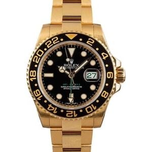 Pre-Owned Rolex GMT-Master II Ref 116718 18k Yellow Gold