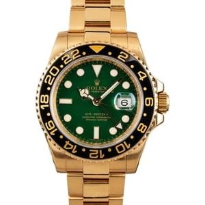 Mens Rolex GMT-Master II Ref 116718 Green Dial