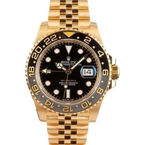 Rolex GMT-Master II Ref 126718 18k Yellow Gold Jubilee