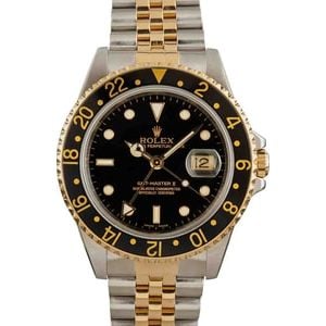 Pre-Owned Rolex GMT Master II Stainless Steel and Gold Mens Watch 16713