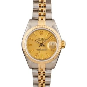 Ladies Rolex Datejust 69173 Steel & 18k Gold