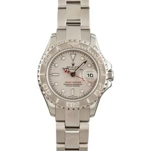 Ladies Rolex Yacht-Master 169622 Platinum Dial