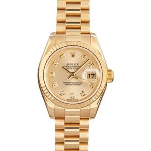 Ladies Rolex Datejust 179178 Diamond Dial