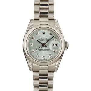 Rolex Ladies Platinum President 179296 Diamonds