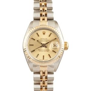 Lady Rolex Datejust Ref 6917 Champagne Dial