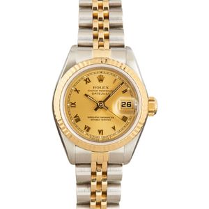 Lady Rolex Datejust 69173 Champagne Dial