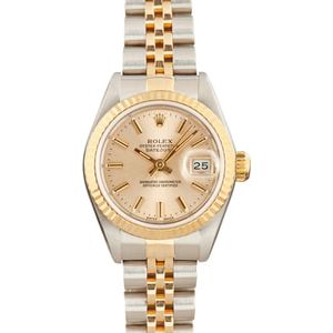 Pre-Owned Rolex Datejust 69173 Champagne