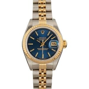 Ladies Rolex Datejust 79173 Blue Dial