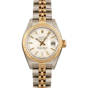 Rolex Datejust 79173 Silver Tapestry Dial