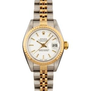 PreOwned Rolex Datejust 79173 White Index Dial