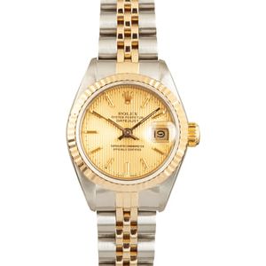 Womens Rolex Datejust 69173 Tapestry Dial