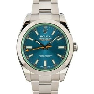 Rolex Milgauss Green Crystal 116400GV