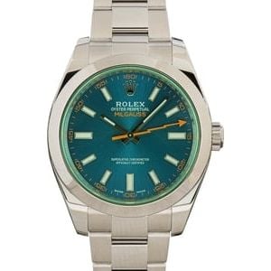 Rolex Milgauss 116400GV Green Sapphire Crystal