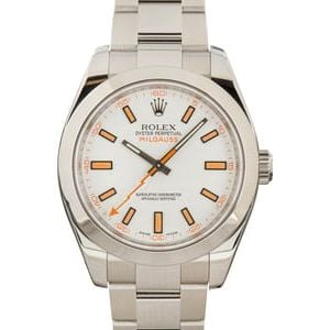 Rolex Milgauss 116400 White Dial