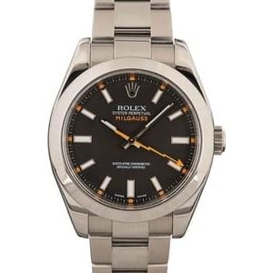 Pre-Owned Rolex Milgauss 116400 Black