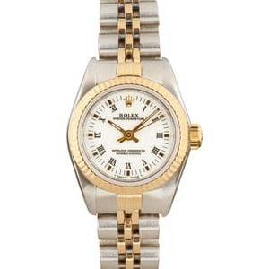 Ladies Rolex Oyster Perpetual 67193 White Dial