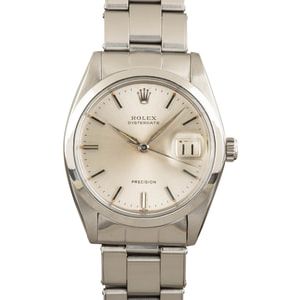 Pre-Owned Rolex Oysterdate 6694 Silver Dial