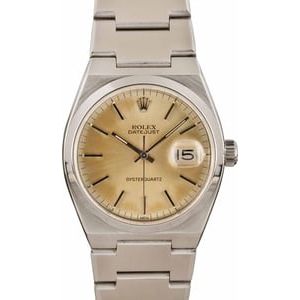 Rolex OysterQuartz Datejust 17000 Steel Integral