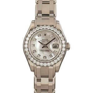 Ladies Rolex Pearlmaster 80299 Diamonds