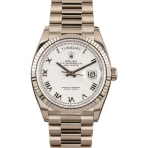 Rolex White Gold President 128239