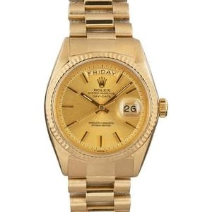 Pre Owned Rolex President 1803 Champagne Dial