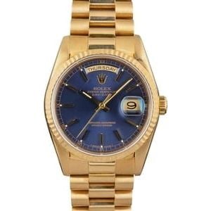 Rolex Day-Date President 18238 Blue Dial